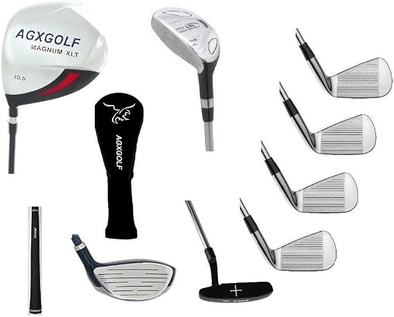 Men's Left Hand Tour Edition Executive Golf Club Set Regular Length wStand Bag, 460 Driver, 3 Wd, Hybrid, XS-Tour Style Irons & Putter, USA Built