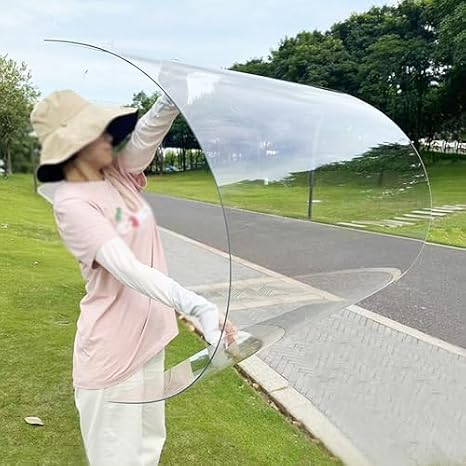 NIANXINN Polycarbonate Roofing Sheet,Clear Acrylic Plastic Sheet,Outdoor Awning Canopy Cover,Rainproof Anti-UV Roof Cladding,Replacement Panels,for Greenhouses,Sheds,Carports,Enclosu (2 x 6.6ft)