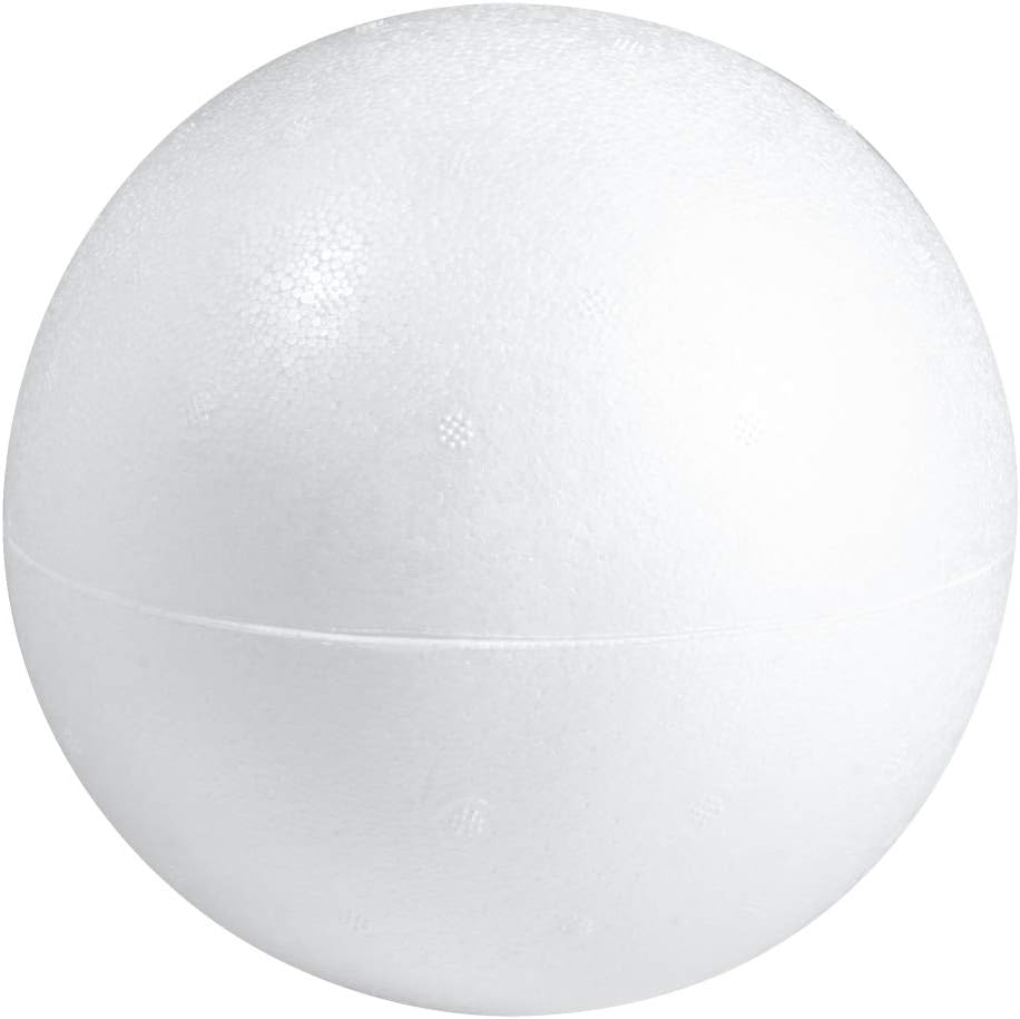 Polystyrene balls, Weiß, 25 cm
