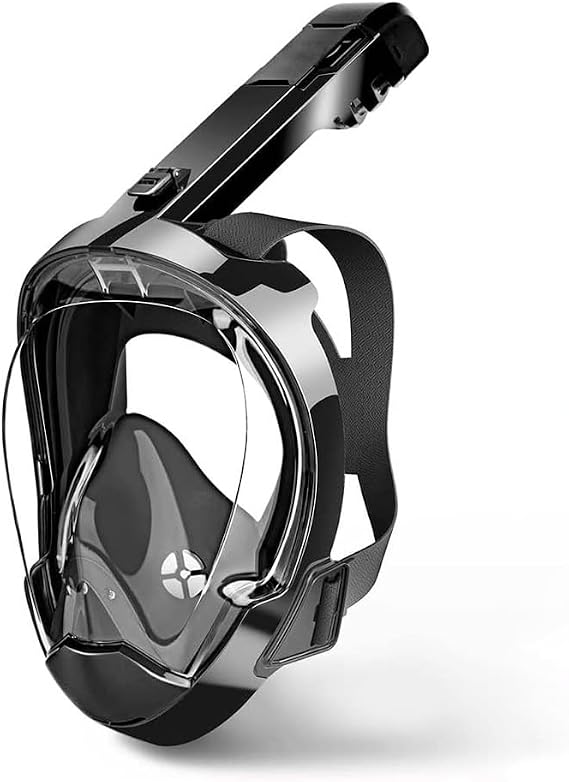Full Face Snorkel Mask for Adults, 180 Degree Panoramic View, Anti-Fog Anti-Leak,