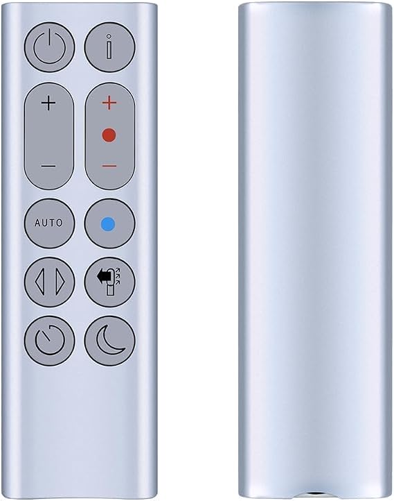 PZL New Replacement Remote Control for Dyson Pure Hot + Cool Fan/Heater HP04 HP05 HP06 HP07 HP09 - Silver, Without Magnetic Function, No Battery