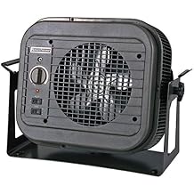 Qmark MUH35 Self-Contained Unit Heater with Mounting Bracket for Factories, Garages, Warehouses, and Schools, 5000 Watt, 240 Volt, Gray