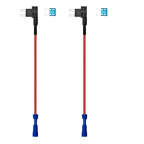 4 Pack Fuse Tap, Car Add-a-Circuit Fuse Tap, Holder, Small Taps Automotive for Trucks Boats, Cars (4)
