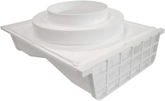 Lambro Industries 164W 4"/6" White Plastic Double Sided Under Eave Vent
