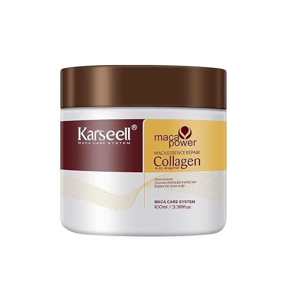 Karseell Collagen Hair Treatment for Dry Damaged Hair, 3.38floz | Deep Repair Conditioning Argan Oil Collagen Hair Mask Essence All Hair Types