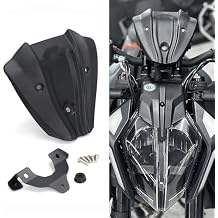 Motorcycle Sport Windscreen Fits for 390 Duke 2024 Front Fairing Windshield Black Airflow Wind Deflector Screen
