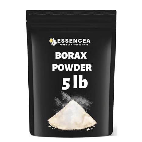 Borax Powder 5lb by Essencea Pure Bulk Ingredients | Can be used as Multi-Purpose Cleaner | Bulk Bag (80 Ounces)