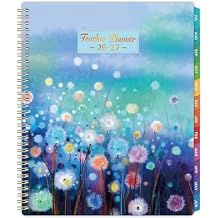 Teacher Planner 2026-2027 - Planner 2026-2027, Teacher Lesson Planner from July 2026 to June 2027, 11" x 8.3", Weekly & Monthly Lesson Plan Book for Teachers - Blue Floral