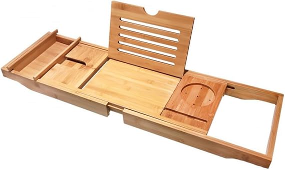 Bathtub Tray, Bath Black, Bamboo Bathtub Stand, Small Storage Rack, Multifunctional Bath Rack, Bath Table, Tub Storage Rack, Convenient Goods, Bathroom Table, Bathroom Rack, For Bathtubs, For