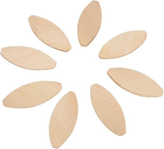GOTOTOP Wood Biscuits, Beech, 100Pcs, 10# | Plate Joiner Accessories, for Furniture Repair