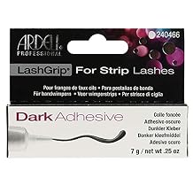 Ardell LashGrip Eyelash Adhesive for Strip Lashes Dark, Waterproof Eye Lash Glue Long Lasting, 0.25 oz, 1-Pack