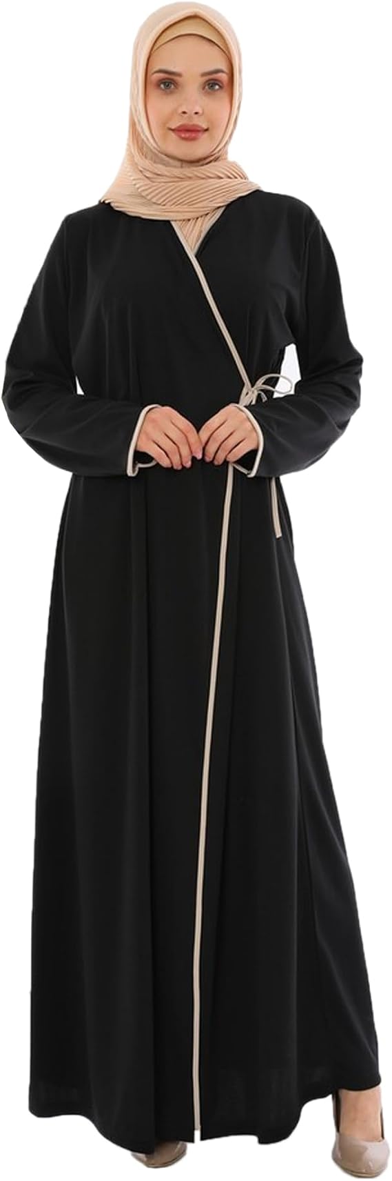 MILABELLA Prayer Clothes Muslim Dresses for Women, Abaya Dress for women, side tie prayer dress robe, Long robes for women