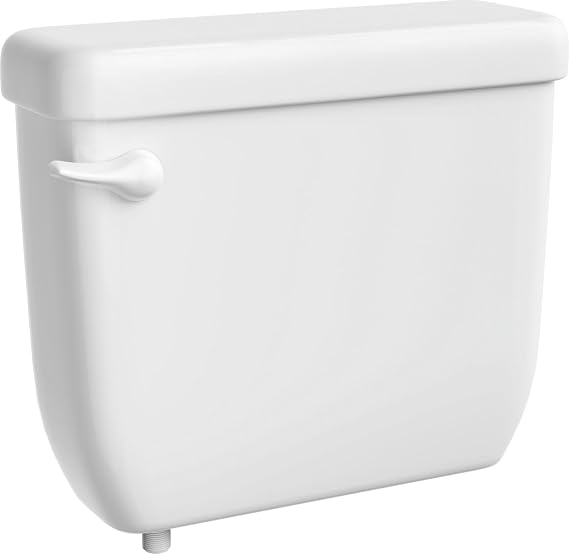 PROFLO Jerritt 1.28 GPF Single Flush Toilet Tank Only | Includes - Left-Hand Trip Lever - White