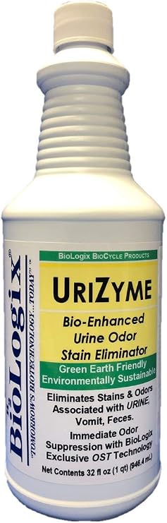 BioLogix UriZyme Multi-Purpose Urine Odor Stain Eliminator (12X1 Quart CASE)