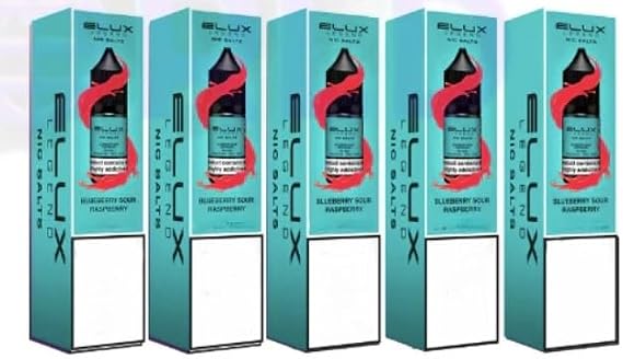 5x Bluee SouRaspberry Eluxx salt Legend(2 0G)