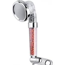 MineralStream Ionic Shower Head | Ecowater Spa Showerheads for Dry Hair & Skin | 3 Settings Shower Heads with Handheld Spray | High Pressure Water Saving Showerhead with Filter Beads…