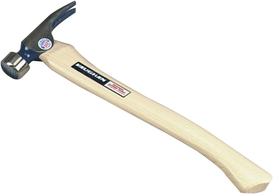Vaughan 103-04 CF1HC 23-Ounce California Framer Hammer, Milled Face, Curved Handle