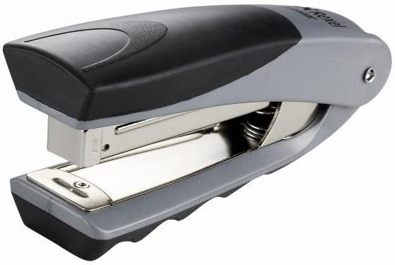 Rexel Centor Half Strip Stapler, 25 Sheet Capacity, Metal Body, Silver/Black, 2100595
