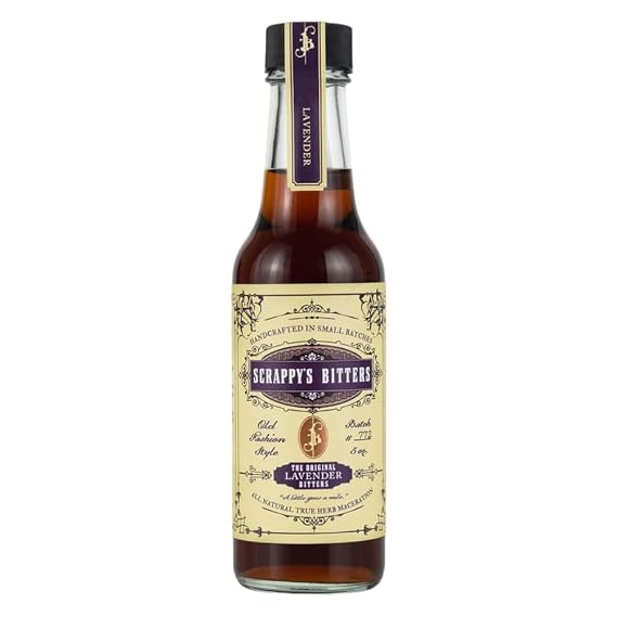 Scrappy's Bitters - Lavender, 5 oz - Organic Ingredients, Finest Herbs & Zests, No Extracts, Artificial Flavors, Chemicals or Dyes. Made in the USA!