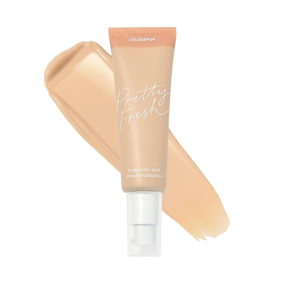 ColourPop Pretty Fresh Tinted Moisturizer - Hydrating Skin Tint with Lightweight Coverage - Formulated with Hyaluronic Acid & Coconut Water for Healthy-Looking Skin - Fair 4N (1.45 oz)