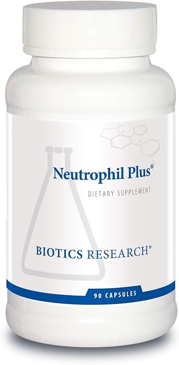 BIOTICS RESEARCH Neutrophil Plus, Immune Support, Maitake Mushroom, Barberry, Antioxidant Activity, Optimal Immune Function, Upper Respiratory Health, 90 Capsules