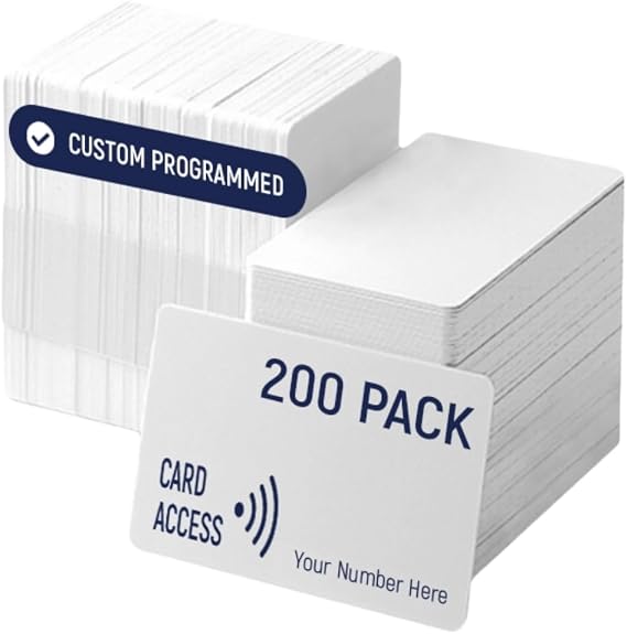 Custom Same Day Access Prox Cards,26 bit,Compatible HID 1386 ISOProx (200)
