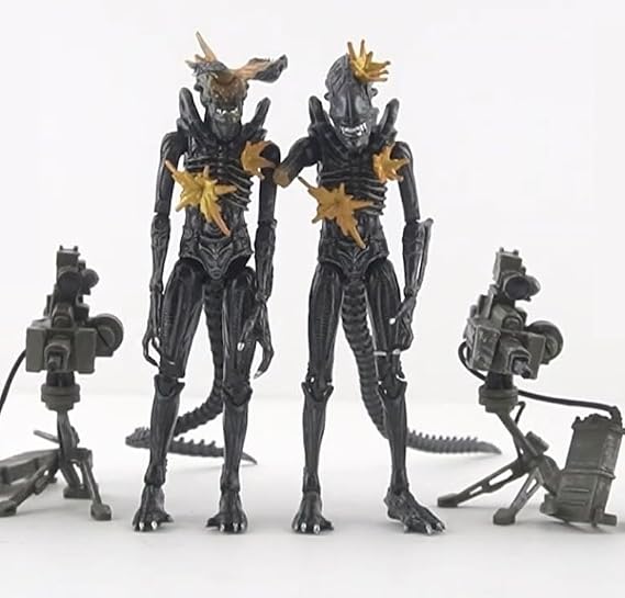 Alien Battle Damage Warrior Set 35th Anniversary 2pk, Black