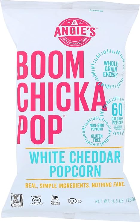 Angie's Popcorn, White Cheddar 12x 4.5 OZ