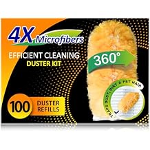 Multi Surface Duster Refills, 360-Degree Heavy Duty, 100 Count, Compatible with Swiffer Dusters