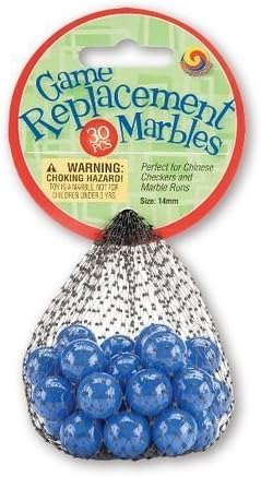 Mega Marbles Replacement Game (30 Piece), Blue, 14mm