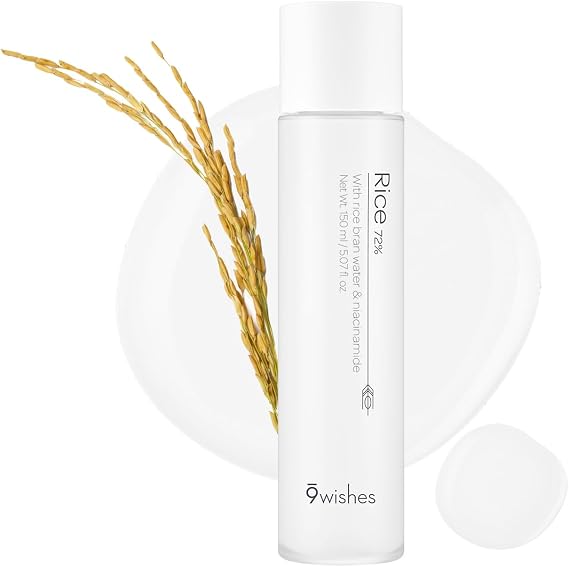 9wishes, Rice 72% White Lucent Refining Face Toner, Moisturizing Whitening 150ml - Premium Korean Skincare