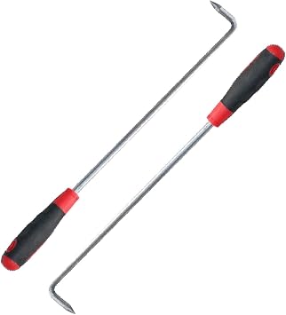 UrbanUp Manhole Cover Hook 2pcs Versatile Manhole Puller Hook, Handy Sized Sewer Cover Puller for Lift Water Meter Cover and Storm Drains Cover, Septic Tanks Manhole Hook(Size:80 cm(31 1/2"))