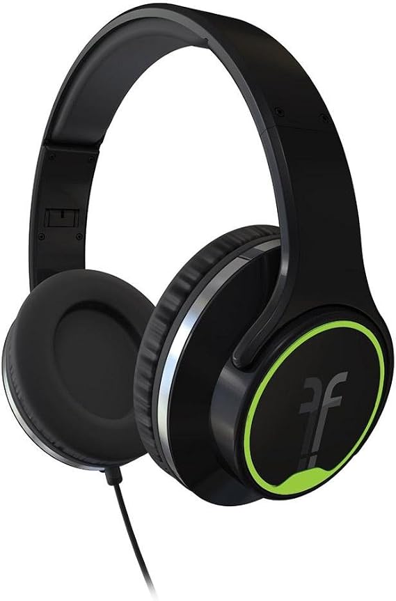FH2814BK Collapsible HD Headphones and Stereo Speakers, Black