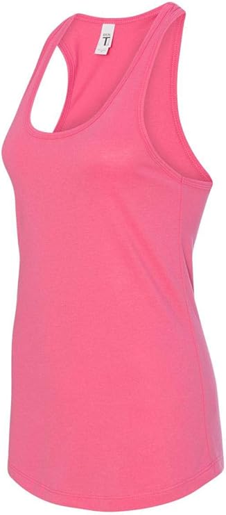 Next Level Apparel Women's Tear-Away Tank Top, Hot Pink, Large