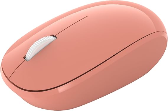 Incase Bluetooth Mouse - Designed by Microsoft - Compact, Comfortable, Right/Left Hand Use, 4-Way Scroll Wheel, Wireless Bluetooth Mouse for PC/Laptop/Desktop, Mac/Windows Computer (Peach)