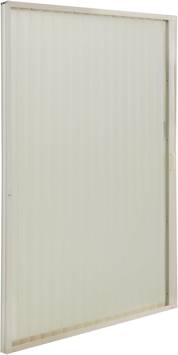 RecPro RV Pleated Shower Door 36" x 67", Ivory