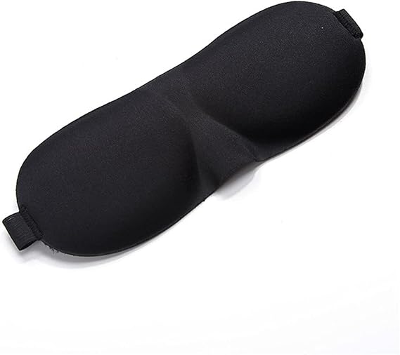 1 PCS 3D Sleep Mask for Women Men Eye Mask for Sleeping Contoured Cup Night Blindfold Mask Block Out Light for Kids Girls and Adult Black