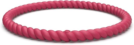Enso Silicone Bracelet Braided Stackable Bracelet - Hypoallergenic Rubber Wristband Comfortable Flexible Band for Active Lifestyle - Medical Grade Silicone