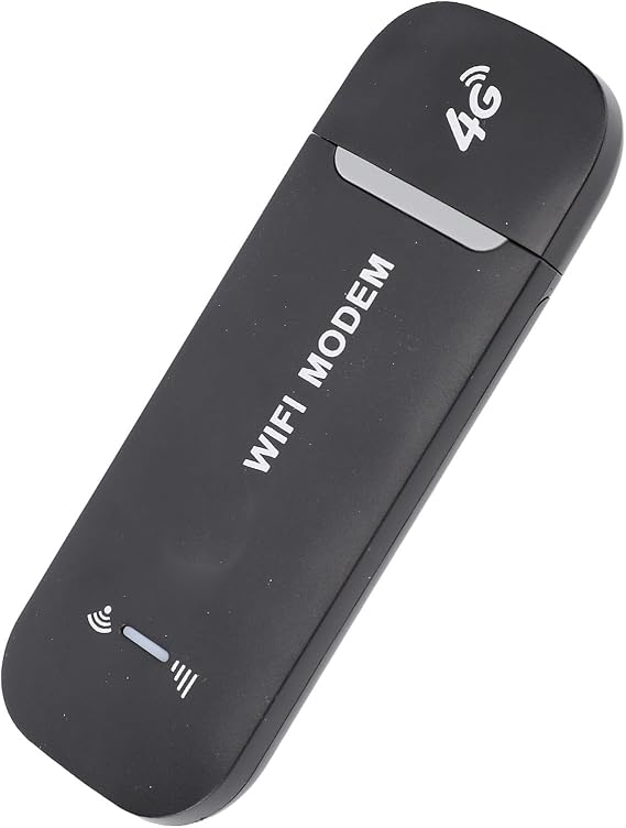 4G LTE WiFi Modem Portable Hotspot Wireless Router for High Speed 8 Connected Devices, Secure Encryption for Travel Material: ABSIP 192.168.100.1 (Black)