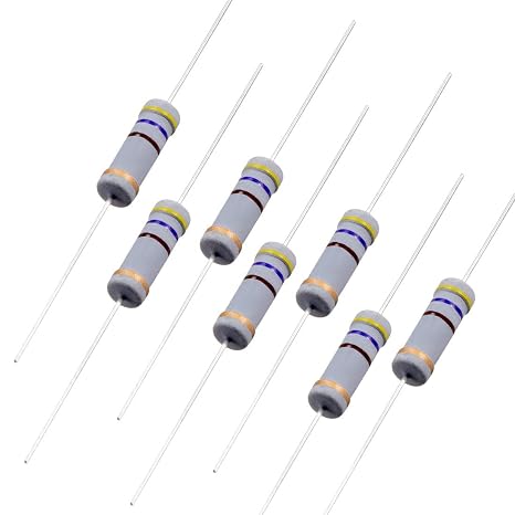 uxcell 50Pcs 470 Ohm Resistor 3W 5% Tolerance Carbon Film Resistors 4 Bands | for DIY Electronic Projects and Experiments