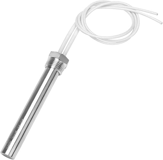 DERNORD Immersion Cartridge Heater 240V 200W Hot Rod Heating Element Replacement 1/2 Inch Thread