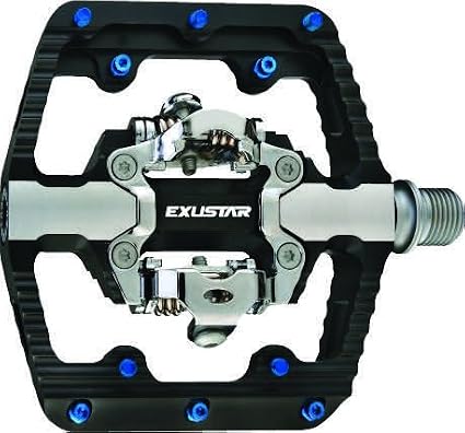 Exustar Pm-823 2-Side W/Platform Black Pedal SPD