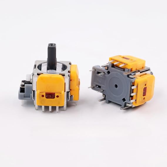 2PCS Hall Effect 3D Analog Sensor Joystick Module Replacement for Sony PS5 Analog Sensor Potentiometer Color Yellow