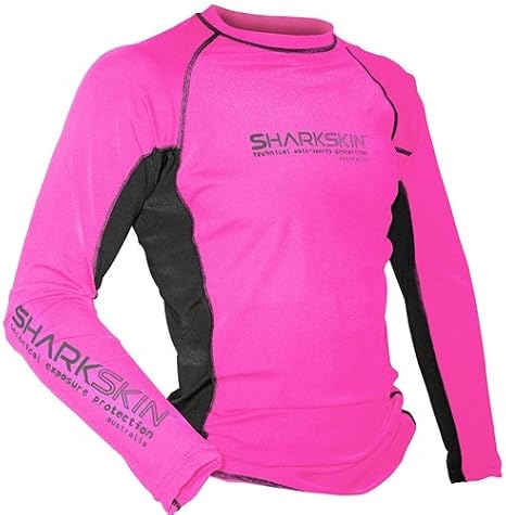 Sharkskin Rapid Dry Unisex Long Sleeve Shirt (Pink, Medium)