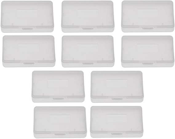 Game Case Box for, 10pcs Transparent Anti Dust Cover Cartridge Game Case Box GBA Protective Holder/Transparent