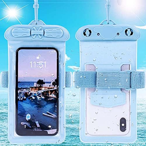 Case Cover, Compatible with fujitsu Arrows 5G F-51A Waterproof Pouch Dry Bag (Not Screen Protector Film) New Version Blue