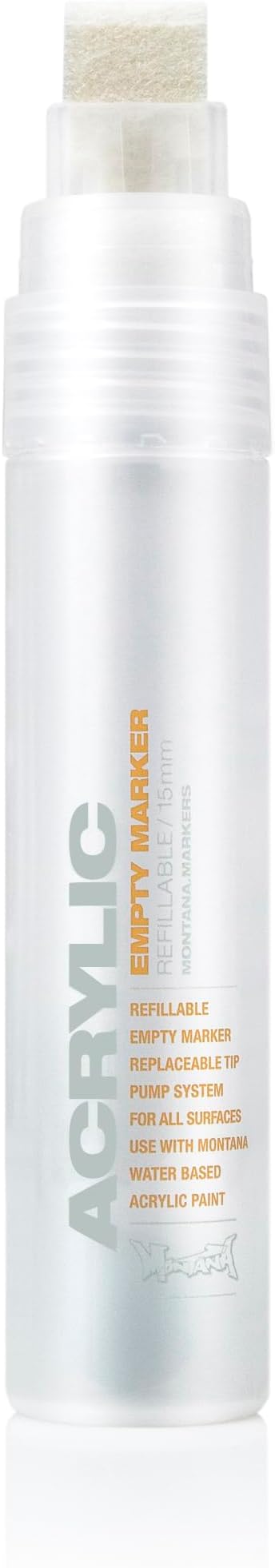 Montana Cans Empty Acrylic Marker, 15mm, Clear