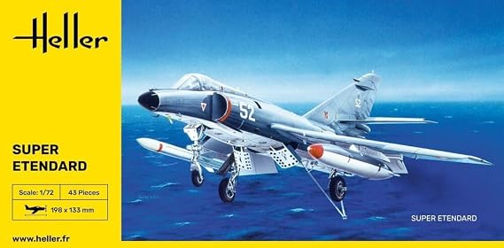 Heller Super Etendard Airplane Model Building Kit