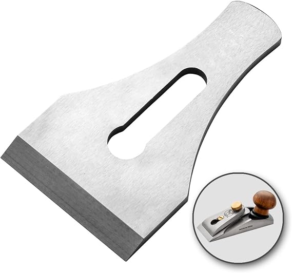 Rockler Spare Blade for Bench Dog Small Chisel Plane Replacement Plane Iron - Hardened Carbon Steel Cutting Blade for Woodworking Hand Plane, Precision Sharpenable Tool