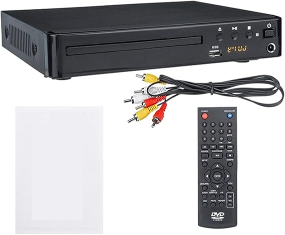 SWEPER HD 1080P with AV Cable Media DVD Player for TV Music 5.1 Surround Sound Entertainment USB Compatible All Region Free Home Movie, 1005003341072567